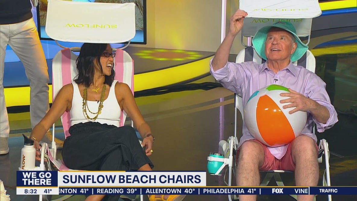 Sunflow Beach Chair creators show off their products pitched on 'Shark Tank'